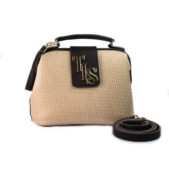 Imagem de Bolsa Feminina Pequena Palha Moderna Linda Tranversal