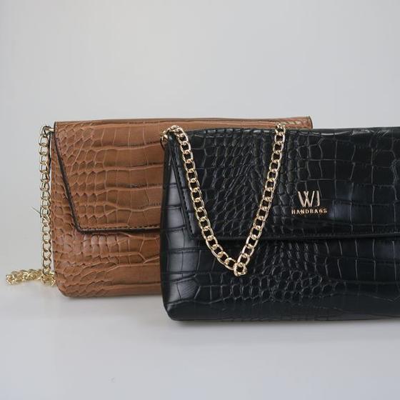 Imagem de Bolsa Feminina Pequena WJ Acessórios Croco 45571