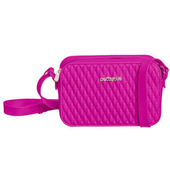 Imagem de Bolsa Feminina Pop Matelassê J-Lastic Dark Pink Petite Jolie PJ10866