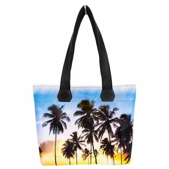 Imagem de Bolsa Feminina Praia Impermeável Coqueiros Magicc Bolsas