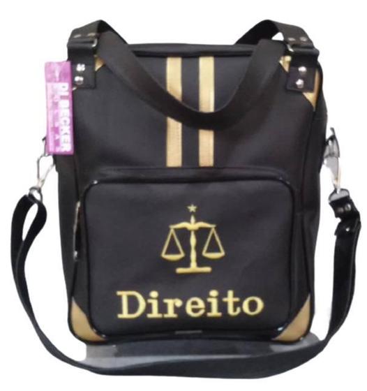 Imagem de Bolsa Feminina Preta Personalizada Direito / Balança