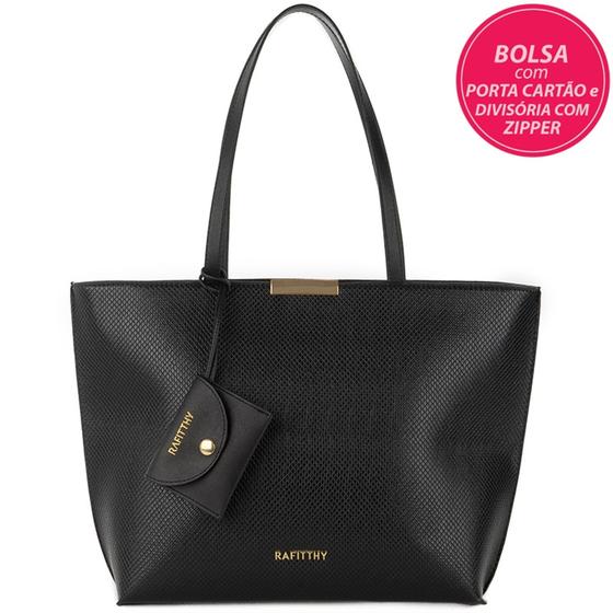 Imagem de Bolsa feminina rafitthy tote cor: preto 28.23241a