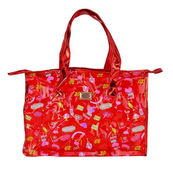 Imagem de Bolsa Feminina Sacola Praia Transparente Candy Ruby's