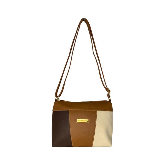 Imagem de Bolsa Feminina Transversal Caramelo Lines Abc Bags 6424