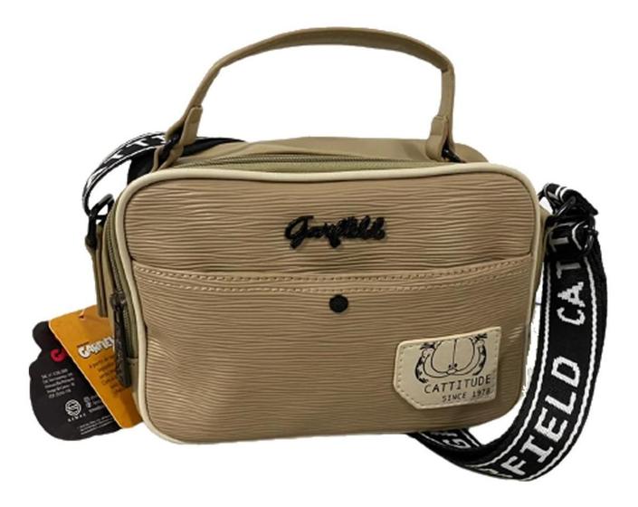 Imagem de Bolsa Feminina Transversal Garfield Gf32002Tp - Bege