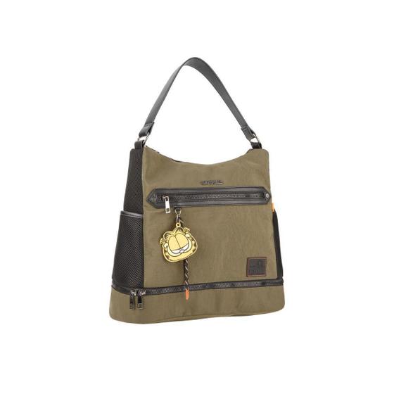 Imagem de Bolsa Feminina Verde Garfield Oficial Hobo Bag Bolso Térmico