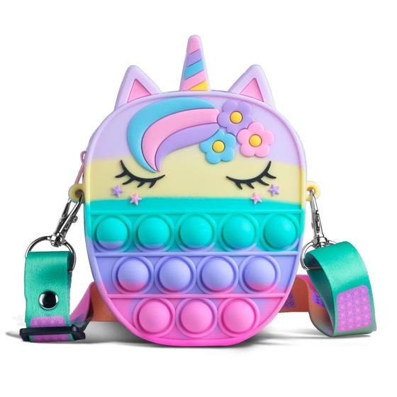 Imagem de Bolsa Fidget Bag Sichy Pop Bag it Pop Purse com Unicorn Pop Toy