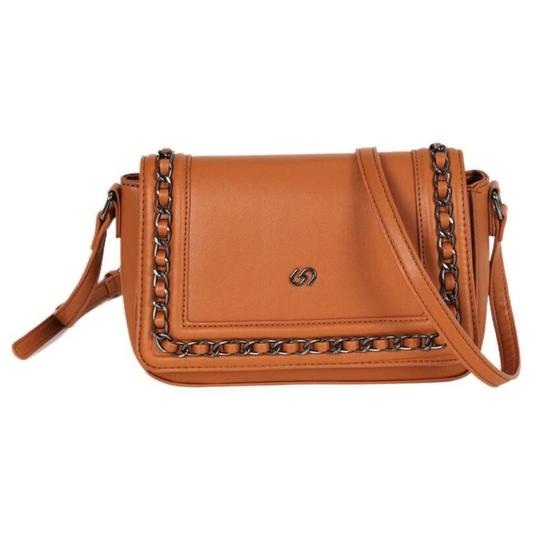 Imagem de Bolsa Gash Tira Colo Média em P.u com Corrente Feminina