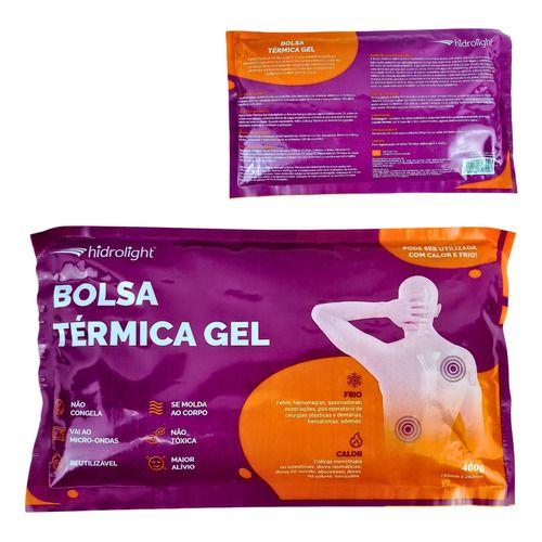 Imagem de Bolsa Gel Térmica compressa Dores Cólicas 400g Quente e Frio