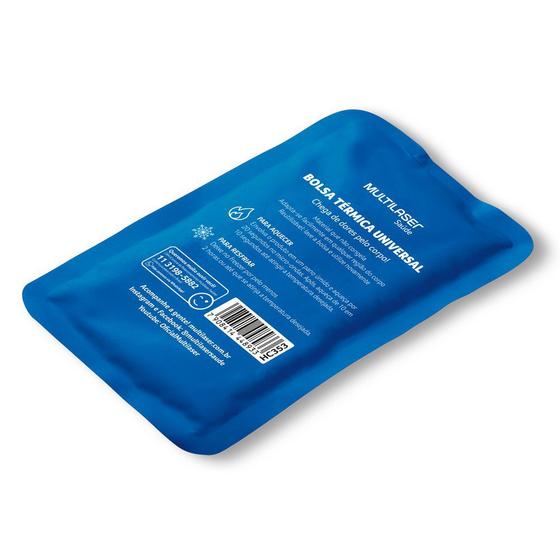 Imagem de Bolsa Gel Térmica Reutilizável Azul Multilaser Saúde