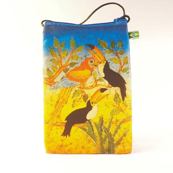 Imagem de Bolsa Hippie Chic Em Tecido 12,5 X 18 Cm Batik Mendes