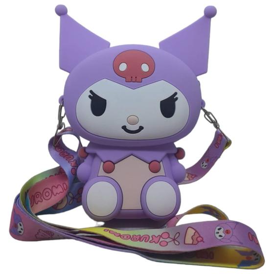 Imagem de Bolsa infantil de silicone modelo sanrio tamanho 15 cm.