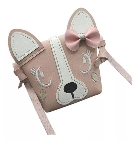 Imagem de Bolsa Infantil Ombro Menina Cachorrinho Fofo Varias Cores