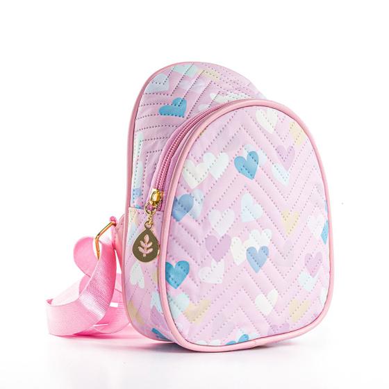 Imagem de Bolsa Infantil Shoulder Bag Transversal Coração Resistente