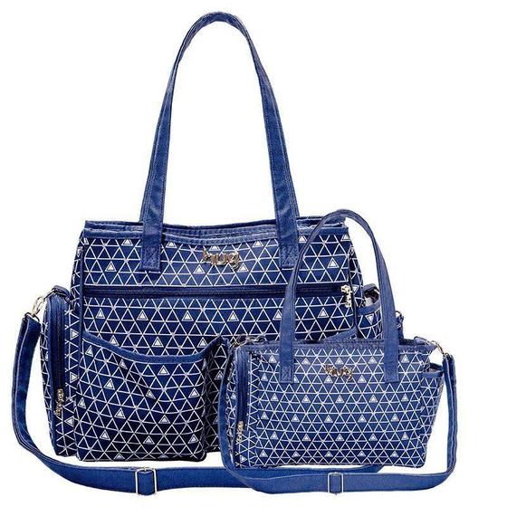 Imagem de Bolsa Jujuba Kit 2 Peças Hug Cor Azul Marinho