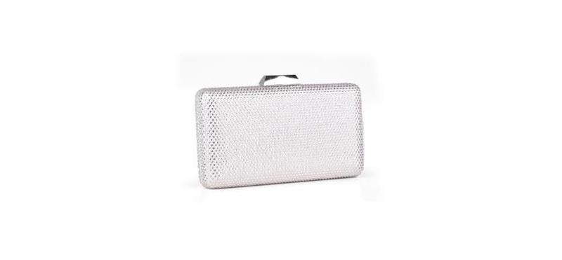 Imagem de Bolsa Luiza Barcelos Clutch Prata Cristal