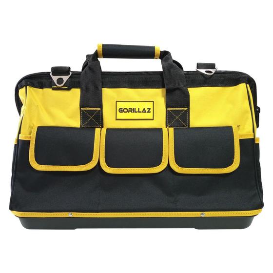 Bolsa Mala Para Ferramentas Eletricista Pedreiro Instalador Oxford 600D 16 Bolsos 20" Fundo Borracha Menor preço em Bolsa Mala Para Ferramentas Eletricista Pedreiro Instalador Oxford 600D 16 Bolsos 20" Fundo Borracha