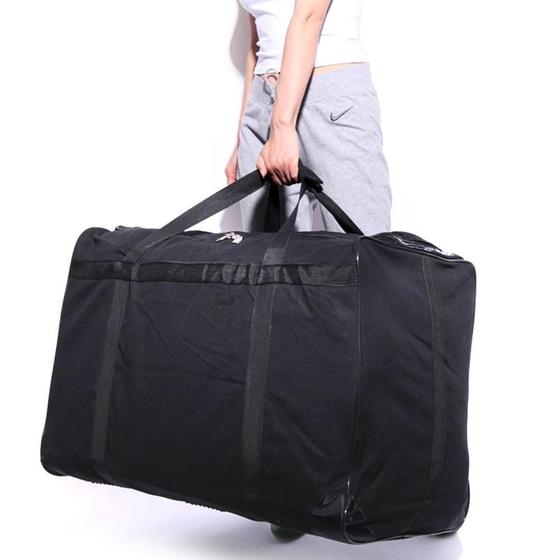 Imagem de Bolsa mala viagem sacolao gigante 222 litros sacoleira sacola jumbo compras mudança alça bagagem ziper impermeavel 90cm