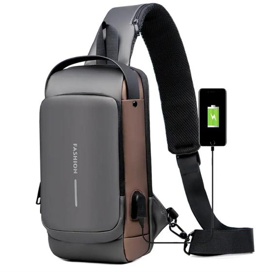 Bolsa Masculina Anti Furto Transversal Ombro Prova Dágua FASHION Novo Menor preço em Bolsa Masculina Anti Furto Transversal Ombro Prova Dágua FASHION Novo