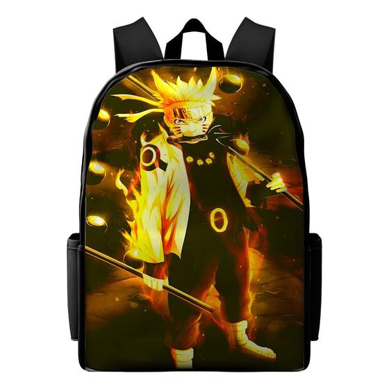 Imagem de Bolsa Masculina e Feminina Mochila Personagem Naruto Resistente infantil