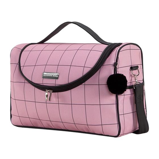 Imagem de Bolsa Maternidade Boston Grid Com Bolso Frontal Batistela Baby