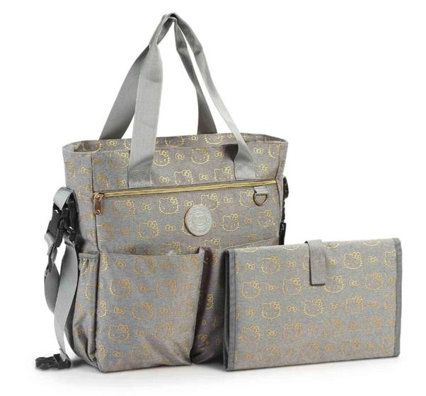 Imagem de Bolsa maternidade c/trocador Hello Kitty
