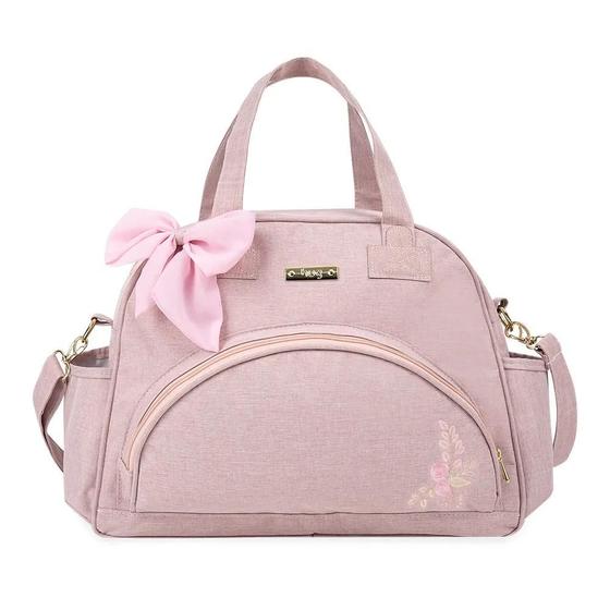 Imagem de Bolsa Maternidade Floral - Rosa - Grande - Hug