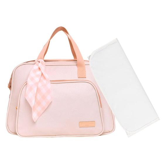 Imagem de Bolsa Maternidade Grande Pirulitando Trocador Encanto Marfim