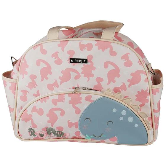 Imagem de Bolsa Maternidade Hug G Meus Dinos Com Trocador Rosa