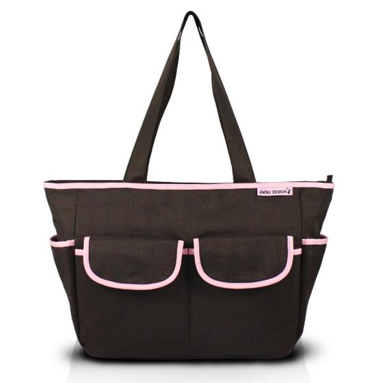 Imagem de Bolsa Maternidade Lisa Mama & Me Jacki Design Marrom Pink