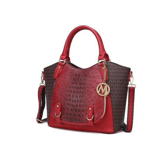 Imagem de Bolsa MKF Collection Jacqueline Signature Satchel para mulheres