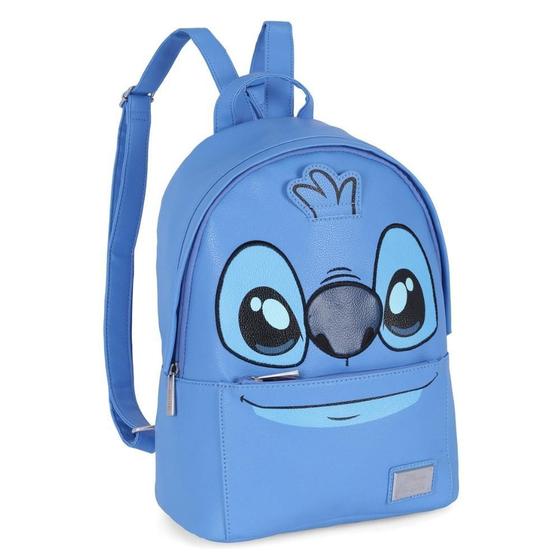 Imagem de Bolsa Mochila Costas Couro Eco Oficial Stitch Disney Luxcel