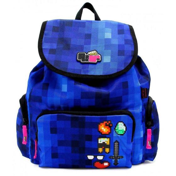 Imagem de Bolsa Mochila De Costas Malena Youtube Azul - Pcf Global