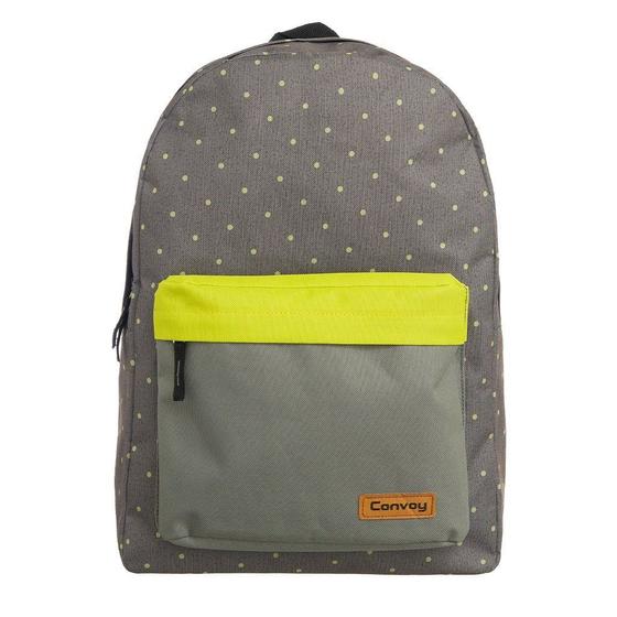 Bolsa Mochila Escolar Cinza com Poá Feminina é boa?