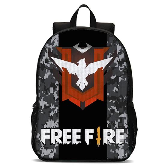 Imagem de Bolsa Mochila Escolar Infantil Desenho Jogo FF Gamer Lançamento