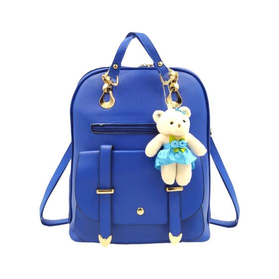 Imagem de Bolsa Mochila Feminina Com Chaveiro Urso material sintético reforçada  BL1201