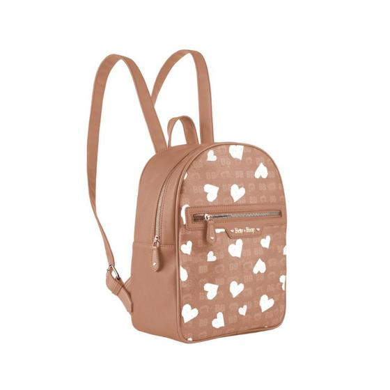 Imagem de Bolsa Mochila Feminina Média Betty Boop Corações Moda Bag Viagem Passeio Teen - Semax