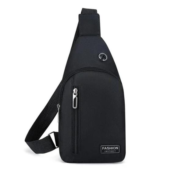 Imagem de Bolsa mochila impermeável transversal crossbody pochete de peito portátil alça única ajustável