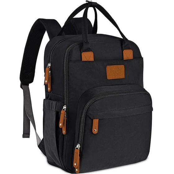 Bolsa Mochila Maternidade Donna Laço Bebê LB Kyara Preto - LACO BEBE Imagem de Bolsa Mochila Maternidade Donna Laço Bebê LB Kyara Preto