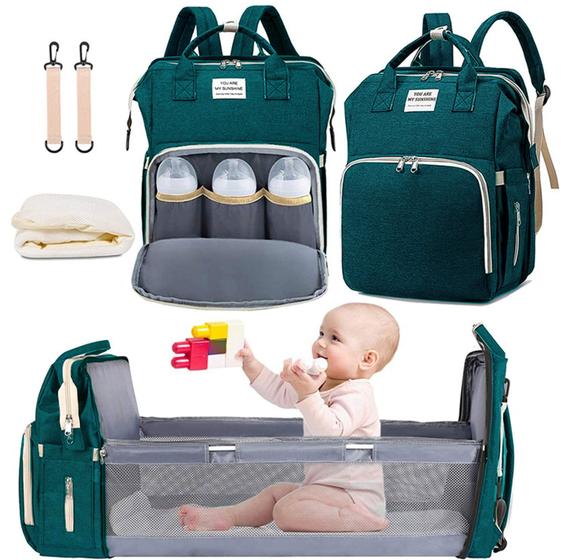 Imagem de Bolsa Mochila Maternidade Impermeável Bebê Menino Menina - Living Traveling Share