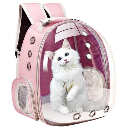 Imagem de Bolsa Mochila Pet Cães Gatos Panorâmica Astronauta Acrílico