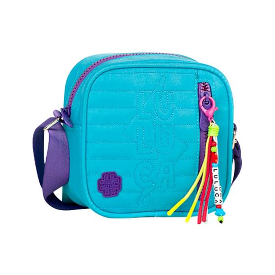 Imagem de Bolsa  mochila transversal luluca  p   azul lu2735az