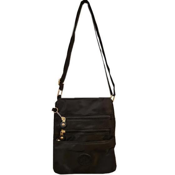 Imagem de Bolsa Nylon Transversal Preto TY783 26x19x10cm