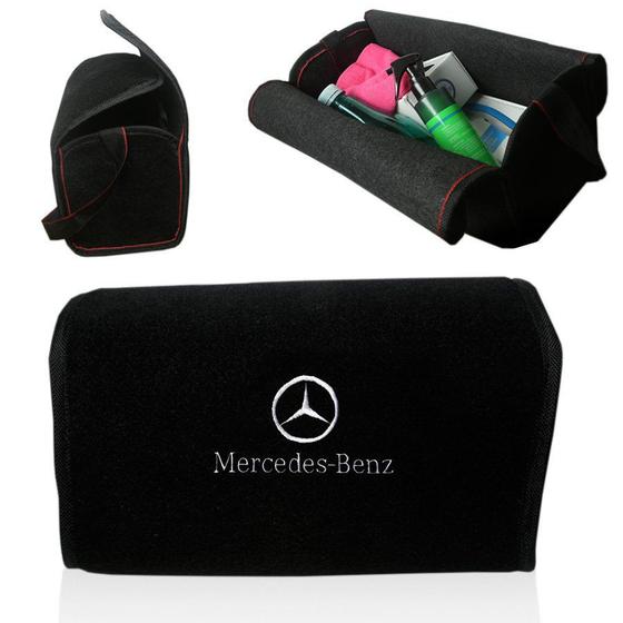 Imagem de Bolsa Organizadora Porta Mala Tevic Mercedes Benz Com tiras autocolantes Fixador 14 Litros