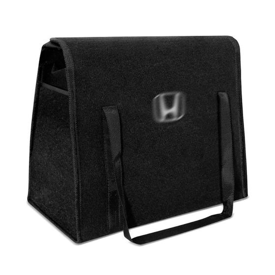 Imagem de Bolsa Organizadora Porta Malas Logo Honda Carpete Preto 20 Litros