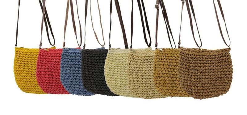 Imagem de Bolsa Palha Saco Transversal Com Alça Casual Simples