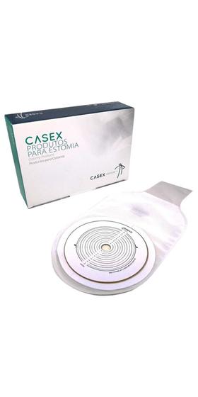 Imagem de Bolsa para Colostomia Drenável com Clamp para Fechamento 19-64mm  Casex Transparente com 15 unidades