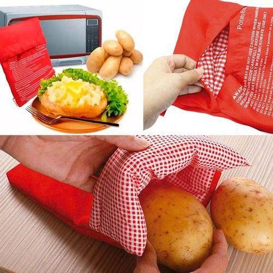 Imagem de Bolsa para Cozinhar Assar Batatas no Microondas - Clink