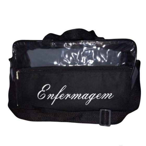 Imagem de Bolsa Para Enfermagem Transparente Preto