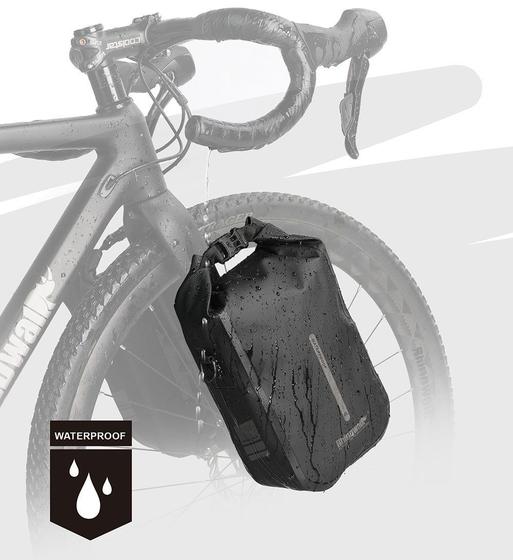 Imagem de Bolsa Para Garfo Dianteira Bicicleta e Scooter Engate Rápido 4 Litros Ciclo Viagem Bikepacking Bike RhinowalK RK404